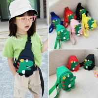 韓版兒童小腰包恐龍斜挎包男童女童潮包可愛背包時尚胸包寶寶包包