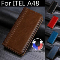 For Infinix Itel A48 Flip Case For Itel A48 Cover Luxury Leather Fundas For Itel A48 A 48 ItelA48 Case back skin Pouch Coque bag