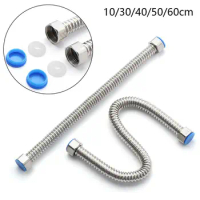 G1/2" Stainless Steel Corrugated Supply Hose Water Heater Connector Plumbing Pipe Hose Tube