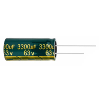 2pcs/lot high frequency low impedance 63V 3300UF aluminum electrolytic capacitor size 18*40 3300UF 63V 20%