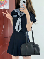 【梨津高】原創jk制服水手服夏服學院基礎正版三本中間少女套裝--享樂