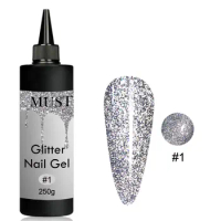 250g Disco Gel Night Reflective Diamond Glitter Gel Nail Polish Sparkling Auroras Laser Nail Gel Shiny Sequins UV Gel Varnish