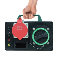 Portable ev charger tester equipment with type 2 socket