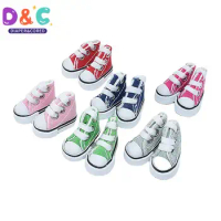 3.5cm Doll Mini Shoes For Russian Doll 1/6 Sneakers Shoes Boots Finger Dance Toy Canvas Shoes Accessories