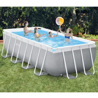 Wholesale Price Intex 26788 4m x 2m x 1m Piscina Outdoor Easy assembly Above Ground Rectangular Frame Swimming Pool