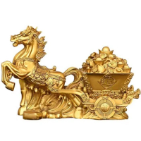 Pure copper Mara gold box Mara yuan BMW Shangfa Cai Mara car copper horse ornament Zhaocai Office opening gift