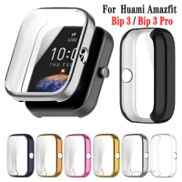 TPU Protective Cover For Amazfit Bip 3 Smart Watch Screen Protector Case For Huami Amazfit Bip3 Pro Accessories Protection Shell