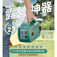 金德恩 台灣製造 車用DC/AC手提式行動電源/5V/12V/110V輸出/電池容量76.8W