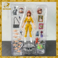 Neca 54233 Teenage Mutant Ninja Turtles 1987 Anime Figurine Female Journalists Action Figure 18cm Collection Doll Model Gift Toy