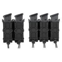 Molle Pistol Mag Pouch Double/Triple Stack Magazine for 9mm/.40 Calibers 45acp Glock S&amp;W M&amp;P, Sig 226/229, and Springfield 1911