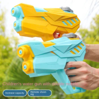 Double Water Spray Water Gun Outdoor High Pressure Manual Operation Spray Toy Water Gun for Boys Summer Outdoor Game