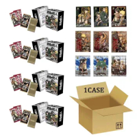 Wholesales Attack On Titan Collection Cards Metal Transparent New Games For Children Game Box Acg Playing Trading Cards