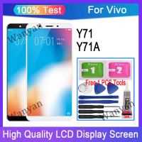 จอแสดงผล OEM, สำหรับ Vivo Y71 และ Y71A, หน้าจอสัมผัส LCD, พร้อมกรอบ, การเปลี่ยนชิ้น