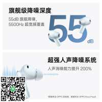 【新品上市】OPPO Enco Free4耳機入耳式主動降噪旗艦音質