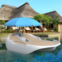 Beach Sea Outdoor Plastic Sunbed Tanning Bed Pool Lounge Chair Floating Cabana Sunbed with Cushion