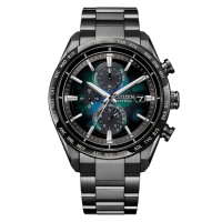 【CITIZEN 星辰】LAYERS of TIME 宇宙幻彩限定 光動能鈦金屬電波錶/42mm(AT8286-65E)