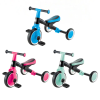 【GLOBBER 哥輪步】LEARNING TRIKE 法國 2合1多功能滑步腳踏車-三色可選(滑步車、學步車、三輪車、腳踏車)