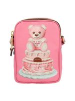 กระเป๋าสะพายข้าง Moschino Teddy Cake - สีชมพู