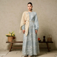KHANAAN + ARIELLA DRESS + SKY BLUE
