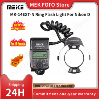 MEKE MK-14EXT-N Ring Flash Light Speedlite GN14 For Nikon D80 D300S D600 D700 D800 D800E D3000 D3100 D3400 D5000 D5100 D7000