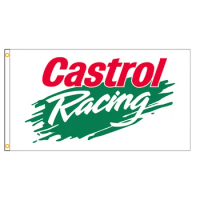 Castrol Racing Flag Polyester Single-sided Printing Motorsport Decoration Flag Car Racing Banner