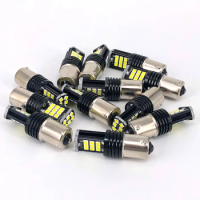 50pcs 1156 3030 24 SMD Super Bright LED Car Tail Brake Bulbs Turn Signals Canbus Auto Bcakup Reverse Lamp Daytime Running Light