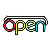 ป้ายไฟติดผนัง OPEN รุ่น NS-011 สี RGB