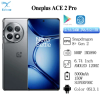 Original OnePlus Ace 2 Pro Snapdragon 8 Gen 2 5000mAh Battery 150W SUPERVOOC 6.74" 120Hz AMOLED 50MP Triple Camera NFC OTA