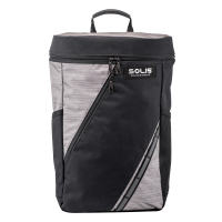 【SOLIS】星燦銀系列桶型電腦後背包(銀幻黑)