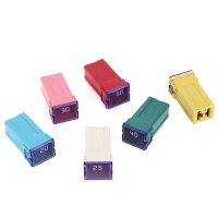 Mini Square Fuse 32V 20A 25A 30A 40A 50A60A Fuse Kereta Automotif dengan Kotak Plastik