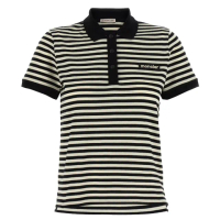 【MONCLER】春夏新款 女款 條紋短袖POLO衫-白色/深藍色(XS號、S號、M號、L號)