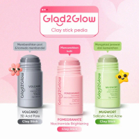 [READY STOK] Glad2Glow Masker - CLAY STICK GLAD2GLOW Pomegranate Brightening Clay Stick Mugwort Acne