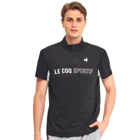 【LE COQ SPORTIF 公雞】官方直營 冰涼紗基礎百搭短袖立領衫 男-4色-LOR21841
