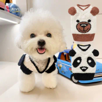 Bixiong-Cute Sweater for Small Dog, Teddy, Schnauzer, Cat, Puppy, Bear, Autumn and Winter, Warm Clothes, New，Pet accessories