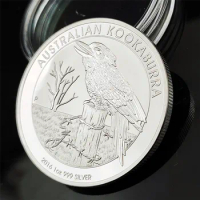 Australia Animal 1 oz .999 Silver Coins 2016 Kookaburra Elizabeth II One Troy Ounce Silver Plated Challenge Coins Souvenir Gifts
