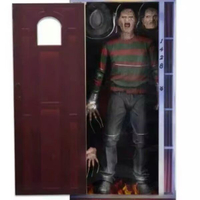 NECA 18寸猛鬼街電影周邊 1/4殺人狂弗萊迪雙頭雕可動人偶
