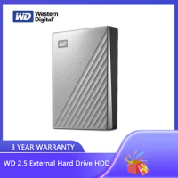 WD 1TB 2TB 4TB 5TB My Passport Ultra Silver Portable External Hard Drive HDD, USB-C and USB 3.1 Comp