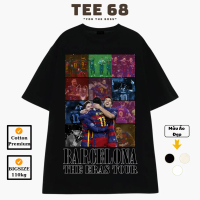 Áo thun Messi Suares Neymar MSN Barcelona Local Brand Tee 68 100% Cotton Oversize Cổ Tròn Top Menswe