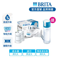 【BRITA官方】[共2芯] OnTap 5重微濾 龍頭式濾水器(含1芯)+濾芯1入 贈隨身濾水瓶(含1芯)