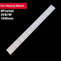 6pcs 1050mm Square Lens Led Tv Backlight Strip for Hisense 65inch SJ.HO.D5501201-3030BS-M-HF PC65333A 55R6E