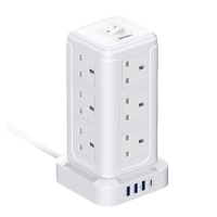 INFINITY PC12A PD2​​0W 3A1C 12埠塔式電源條 白色 (V000)