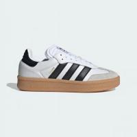 【adidas 愛迪達】休閒鞋 男鞋 運動鞋 三葉草 SAMBA XLG OR 白黑 IE1377