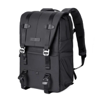 K&amp;F CONCEPT Fashion Camera Backpack Waterproof Camera Bag 20L Large Capacity with 15.6 Inch Laptop Compartment Tripod Holder