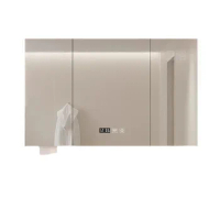 JJ Luxury storage cabinet, shower mirror, bathroom dressing table, intelligent metal shower mirror cabinet