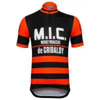 MIC Retro Classical Man New Short Sleeves Cycling Jersey OSCROLLING