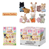 Sylvanian Families Blind Box Baby Shopping Series Anime Figures Blind Bag Toys Gift for Children