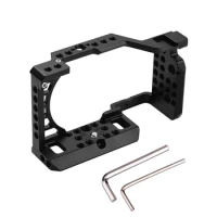 A6100 A6300 A6400 Camera Cage for Sony A6000 Accessory Vlog Case Handheld Bracket Cold Shoe Mic LED Light Mount Video Rig
