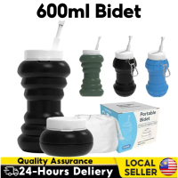 Portable Bidet Spray , Travel-Collapsible for Personal Hygiene Cleaning 600ml Folded Travel Shattaf