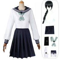 Anime Jujutsu Kaisen Amanai Riko Cosplay Costume Halloween For Woman Clothes School Uniform Skirt