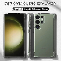 Original Luxury Transparent Case For Samsung Galaxy S23 22 21 20 Ultra Plus Silicone Cover A34 A54 A53 A52 A12 A73 Accessories